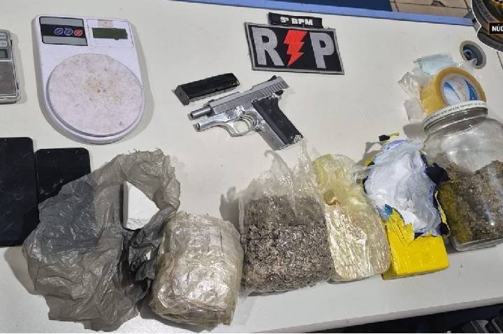 Polícia apreende grande quantidade de drogas e arma durante operação na Zona Leste de Porto Velho