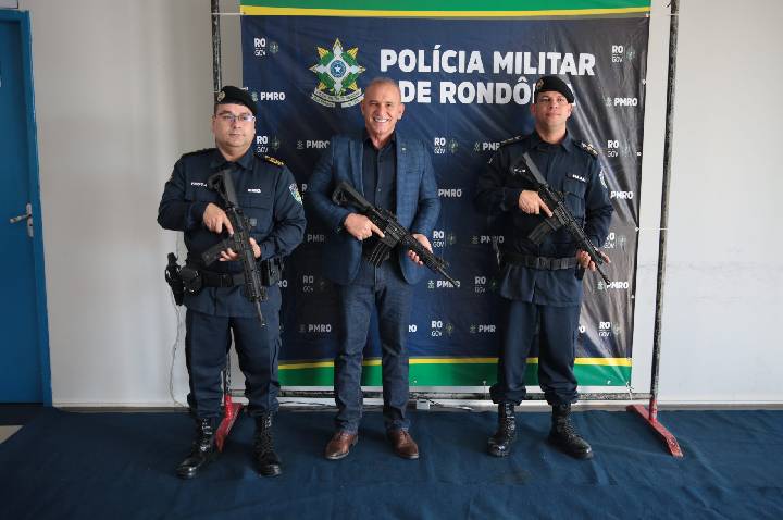 Polícia Militar de Rondônia recebe fuzis para reforço operacional em Vilhena
