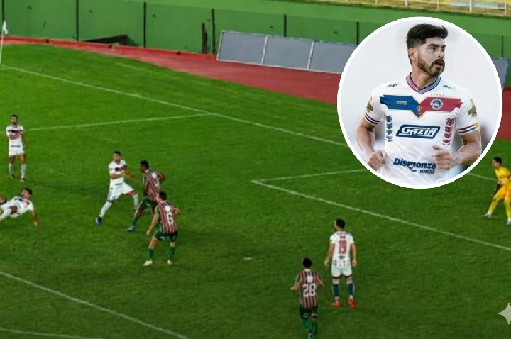 Yan Philippe marca de bicicleta em empate da Série D
