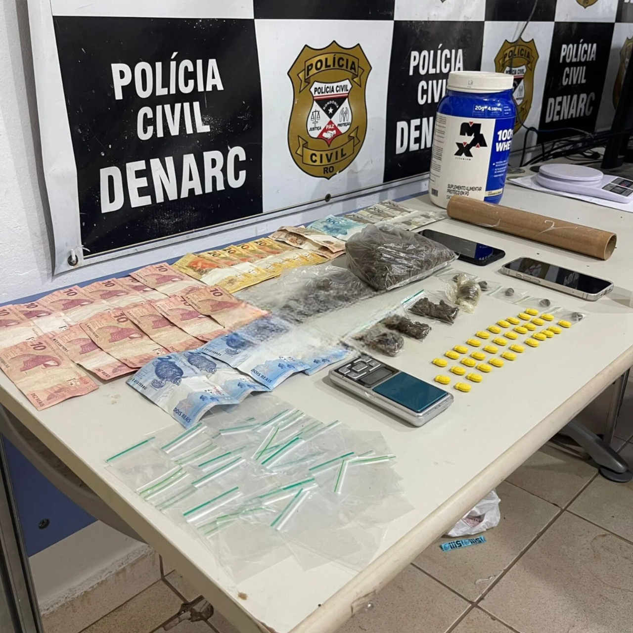 Jovem é preso pelo Denarc com ecstasy e maconha em Porto Velho