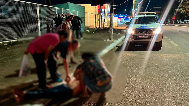 Morador de rua é agredido com paulada na cabeça após discussão na BR-319.