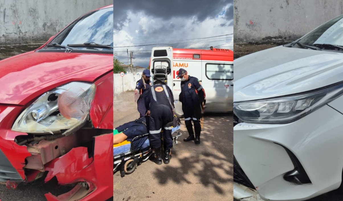 URGENTE: Mulher em moto Biz fica inconsciente e sofre fraturas após ser atropelada por carro.