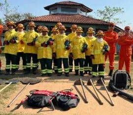 Comunidade indígena recebe treinamento de salvamento e combate a incêndio do Bombeiros Militares de Rondônia