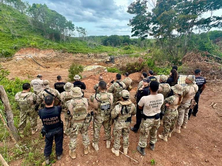 PF fecha cinco garimpos ilegais de ouro no nordeste do Pará em operação conjunta com o Ibama.