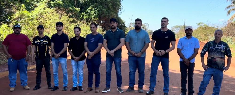 Deputado Jean Mendonça acompanha avanço das obras na RO 494 em Primavera de RO