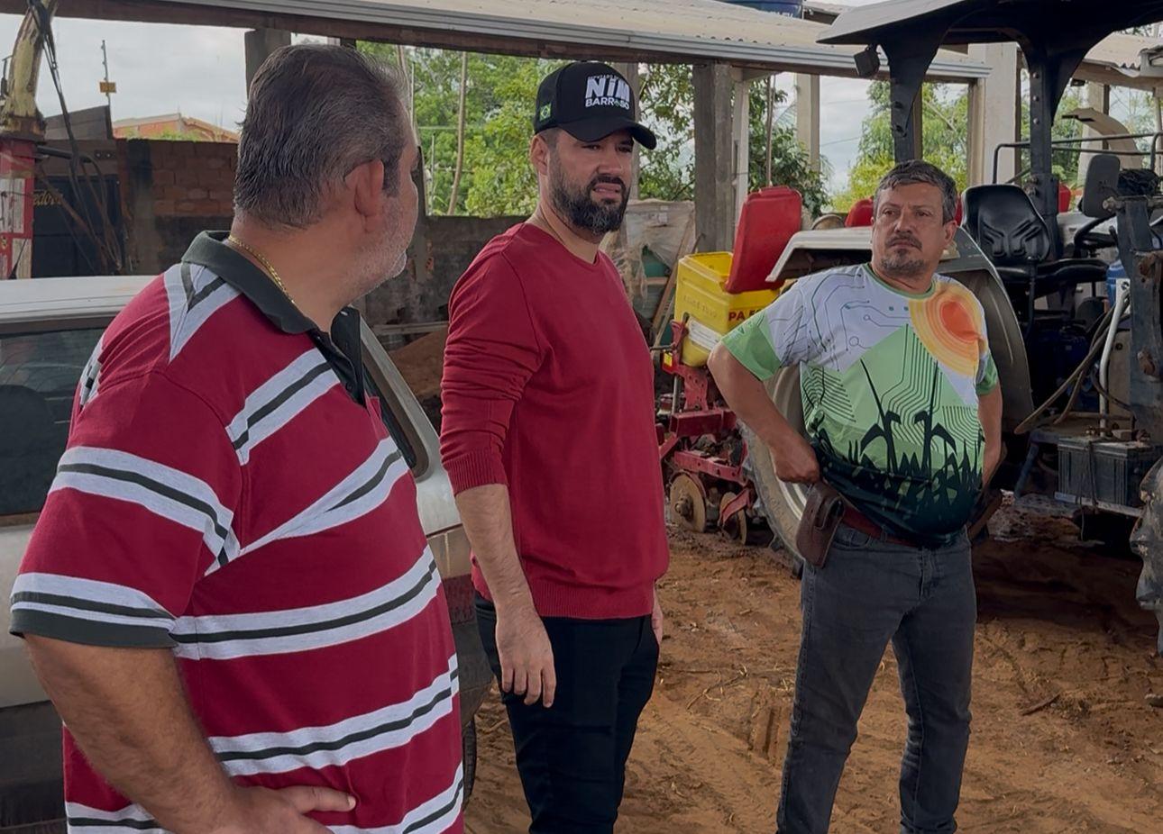 Deputado Nim Barroso visita a Secretaria de Agricultura de Presidente Médici e reforça apoio ao fortalecimento do setor