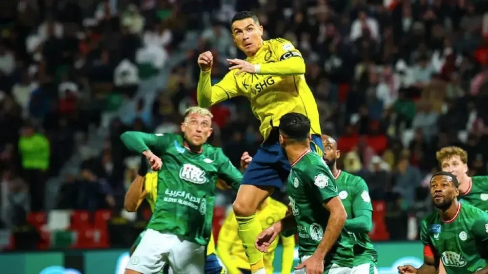Cristiano Ronaldo marca, mas Al-Nassr empata com Al-Ettifaq pelo Saudita
