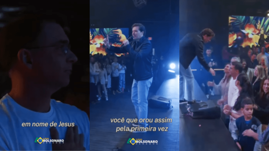 Em culto, Flávio recebe oração de Valadão para “se reconciliar com Deus”