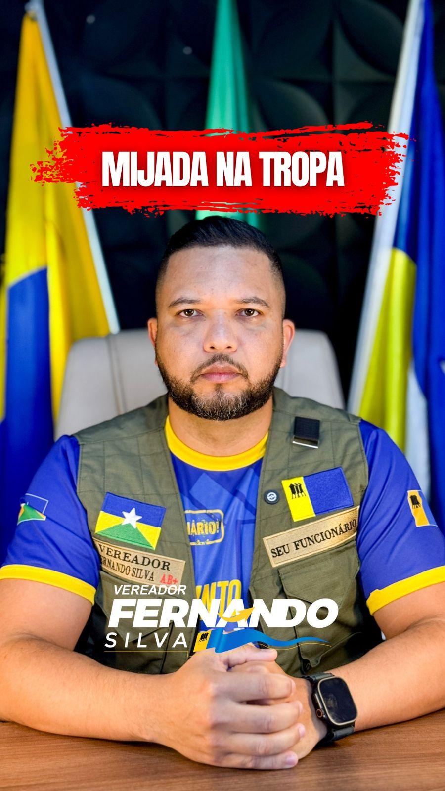 Vereador Fernando Silva denuncia reunião da PM sob sol forte e critica postura do comandante-geral