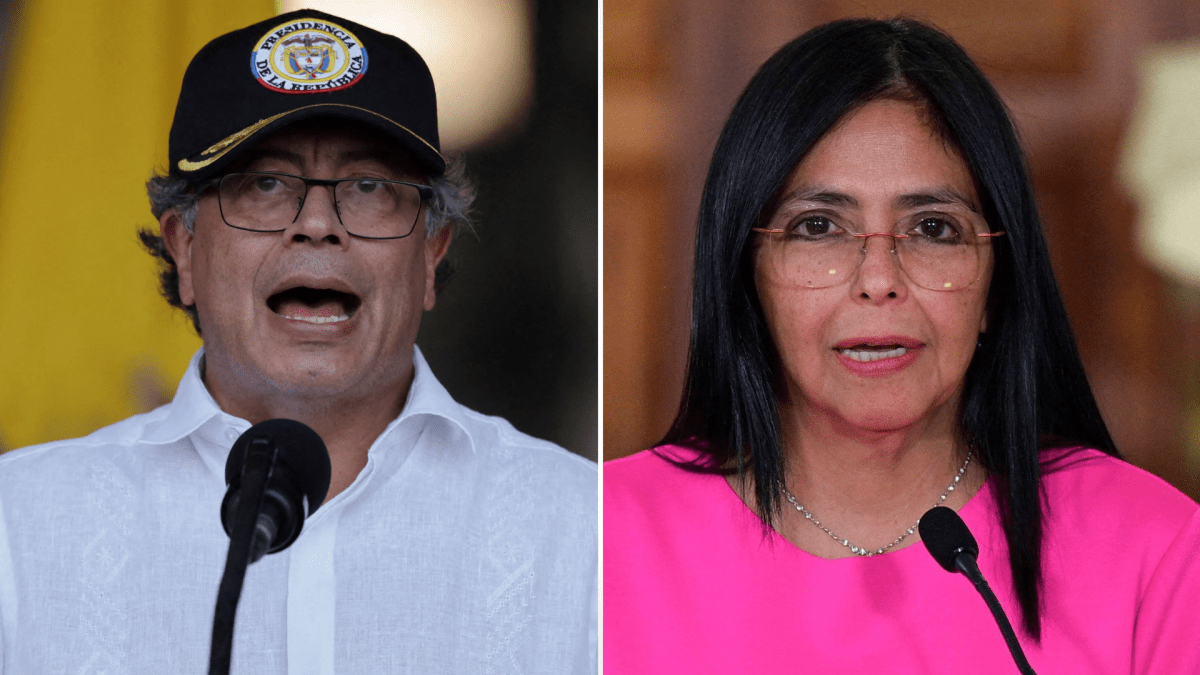 Petro convida Delcy Rodríguez para visita oficial a Bogotá, diz fonte