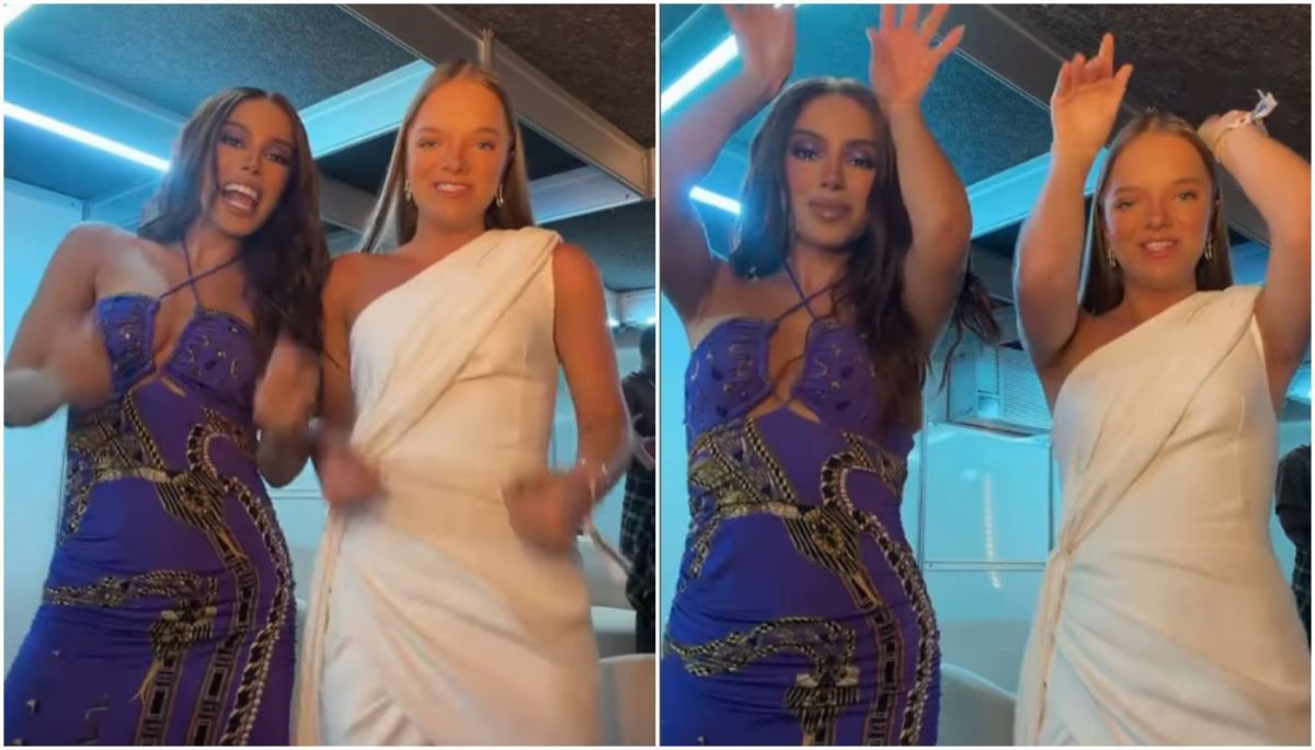 Rafa Justus e Anitta gravam dancinha e passam Réveillon juntas