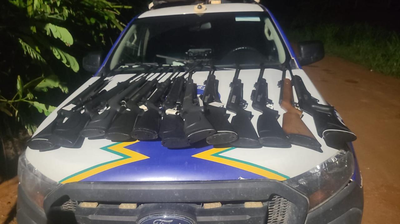 FURTO DURANTE A MADRUGADA TERMINA COM PRISÃO E RECUPERAÇÃO DE ARMAS NA ÁREA CENTRAL DE PORTO VELHO