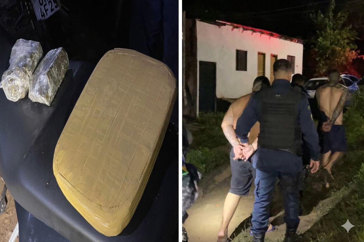 Irmãos são presos por tráfico no ‘Beco Joaquim Nabuco’ em Porto Velho