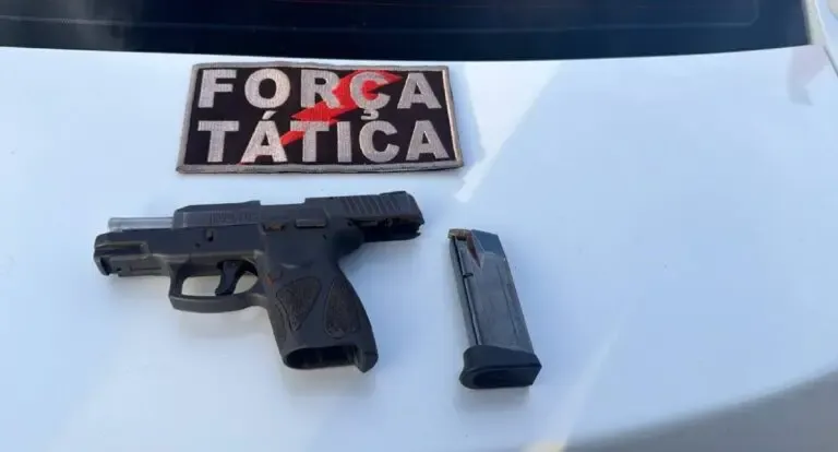 PM apreende pistola furtada e prende homem em Porto Velho